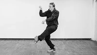 Ollie Smith practising Post-Heaven Bagua Line 7 — footwork