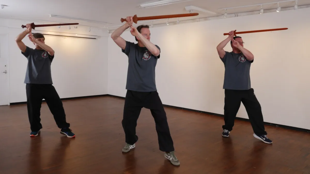 Xingyi sword practice at The Moral Dragon
